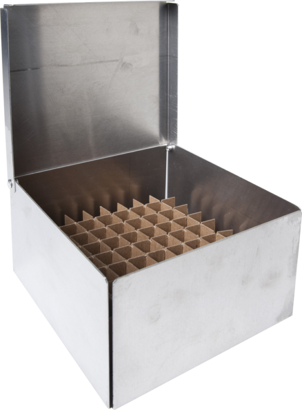 Standard 3 Aluminum Boxes With 81 Cell Dividers Biomedical Solutions